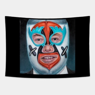 Elon: Wrestling Mask Portrait Tapestry