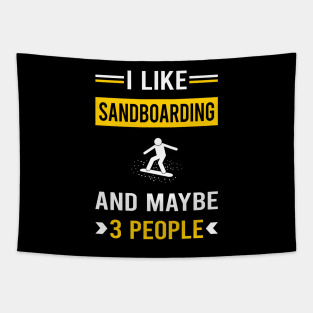 3 People Sandboarding Sandboard Sandboarder Sand Dune Surfing Boarding Tapestry