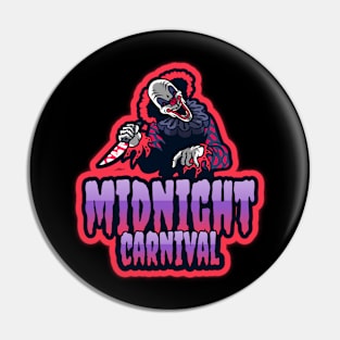 Midnight Carnival Evil Clown Pin
