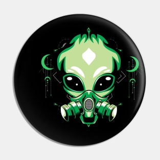 vintage alien retro Pin