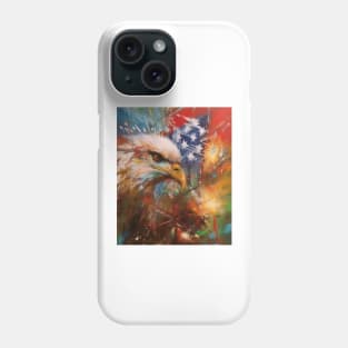 Patriotic Fusion Abstract Art Surrealistic Style Original Artwork Gift Ideas 01 Phone Case