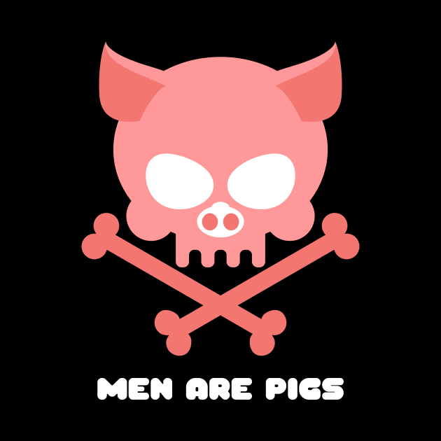 Animal Skull Pig Skull Men Are Pigs Men Are Trash Statement Evil Pig by nathalieaynie