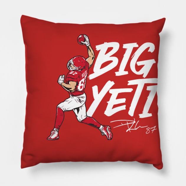 Travis Kelce Big Yeti Pillow by ganisfarhan