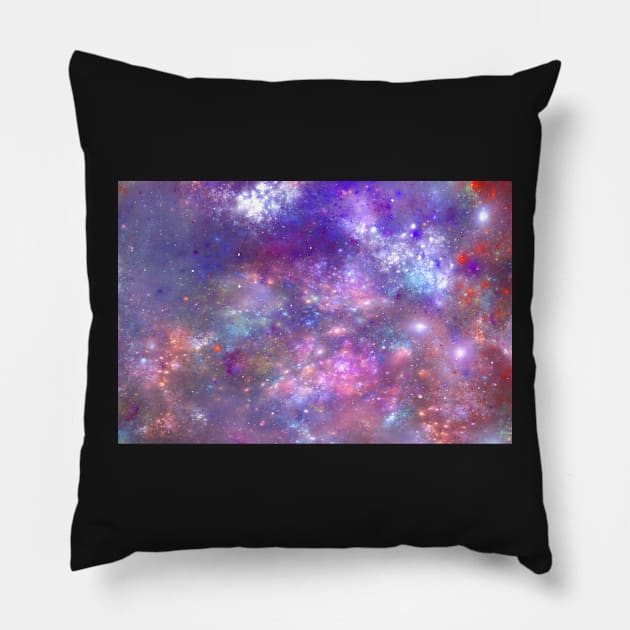 Purple sky Pillow by krinichnaya