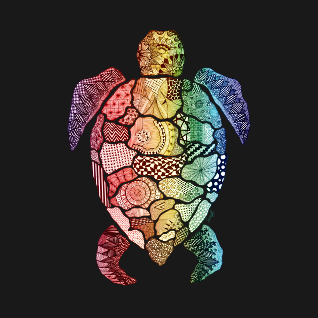 Discover Rainbow Turtle - Turtle - Pin