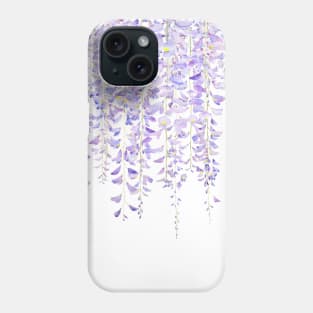 wisteria in bloom 2021 watercolor Phone Case