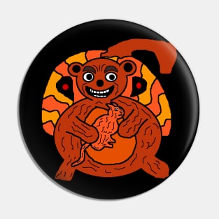 Halloween bear and cat became friends Pin