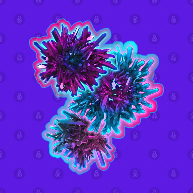 cyberpunk crystal bouquet : by sniperdusk