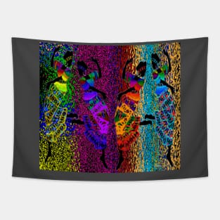 African Foot Dance Tapestry