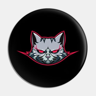 cat mascot for esport logo Pin