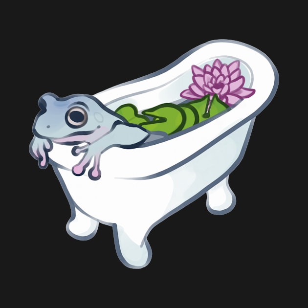 Froggy Bath Time by phogar