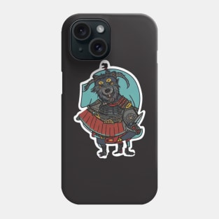 dog samurai art work Phone Case