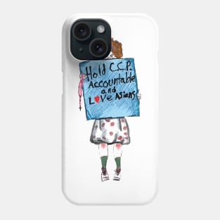 Hold C.C.P Accountable and Love Asians Phone Case