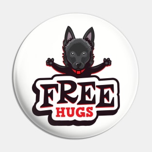 Free Hugs From Your Favorite Schipperke Pin