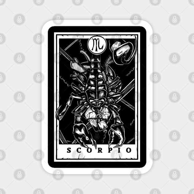 Scorpio Zodiac Tarot Magnet by Scottconnick