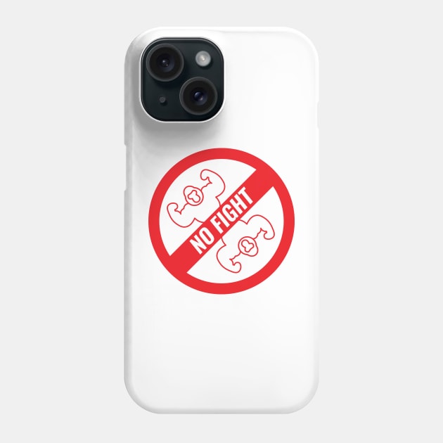 Ape No Fight Ape Plain Red Phone Case by Shinsen Merch