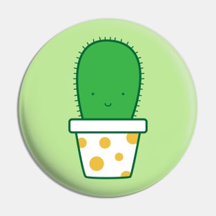 Cute Polka Dot Cactus Pin