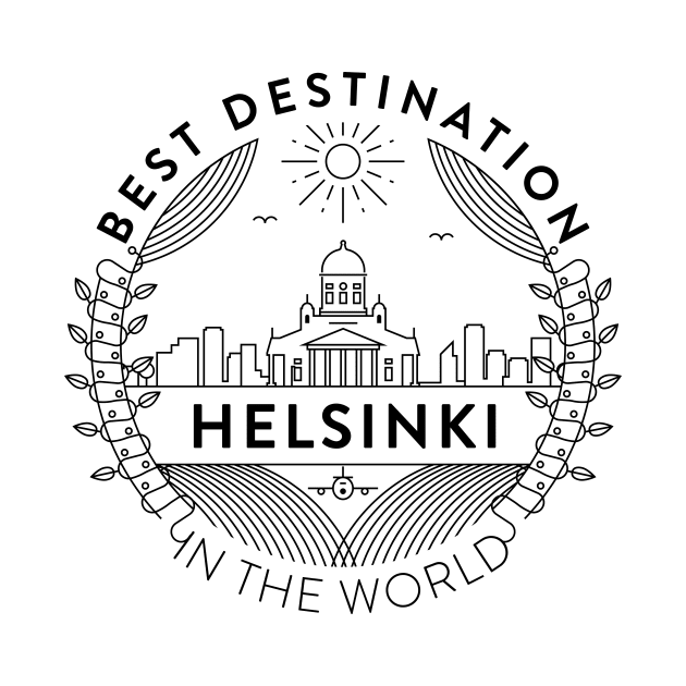 Helsinki Minimal Badge Design by kursatunsal