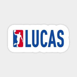 Lucas NBA Basketball Custom Player Your Name T-Shirt Magnet