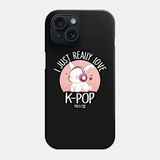 i just really love k-pop cute rabbit kpop Phone Case