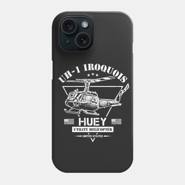 UH-1 Iroquois "Huey" Helicopter Phone Case by Military Style Designs