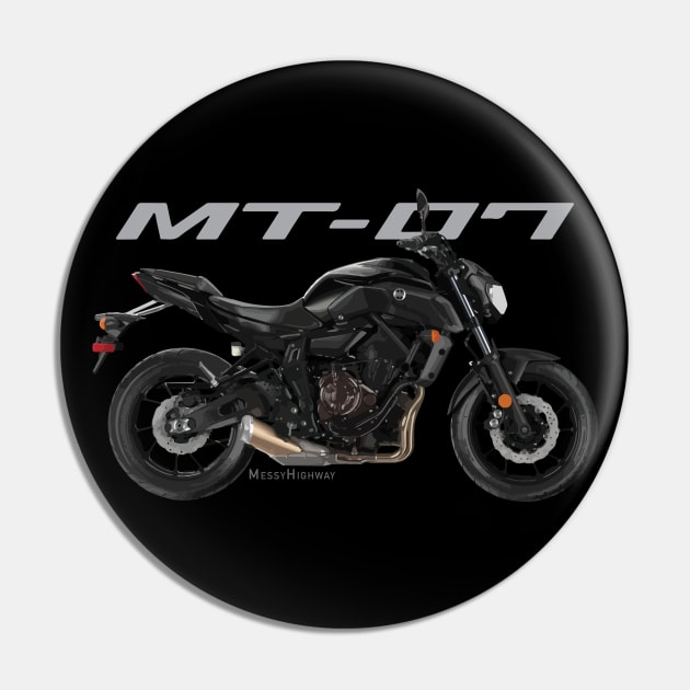 Yamaha MT-07 19 black, sl Pin by MessyHighway