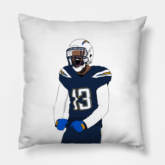 Keenan Allen Pillow by SickSticksCo