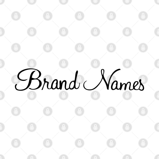 Brand Names catalog store by Vintage716