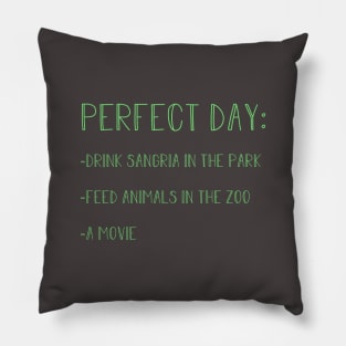 Perfect Day, green Pillow