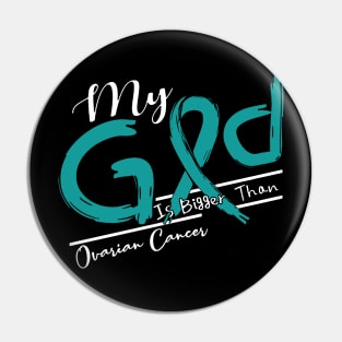 Ovarian Cancer Awareness My God Is Stronger - In This Family No One Fights Alone Pin