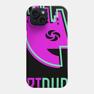 YourArtDude Logo In Pink And Green Phone Case