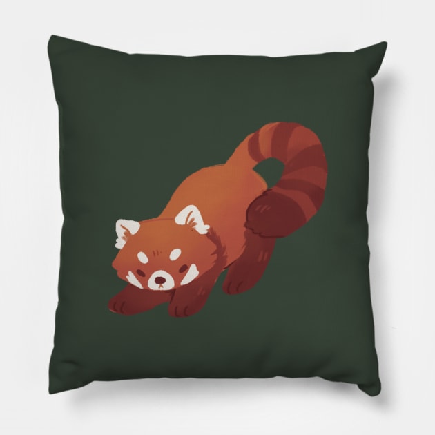 Red Panda 3 Pillow by electricgale