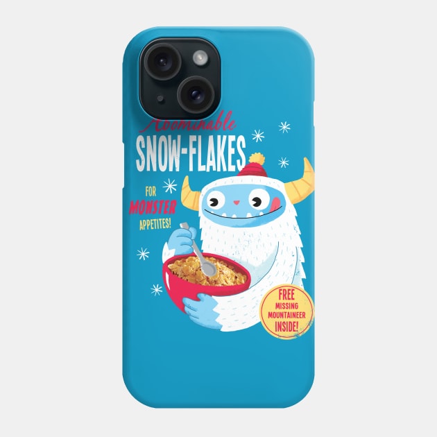 Abominable Snowflakes Phone Case by DinoMike