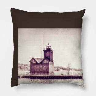 Holland Harbor Lighthouse Pillow