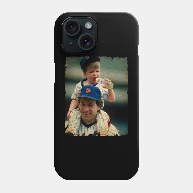 Gary Carter and His Son in New York Mets Phone Case by SOEKAMPTI