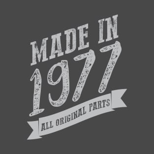 Made in 1977 all original silver T-Shirt