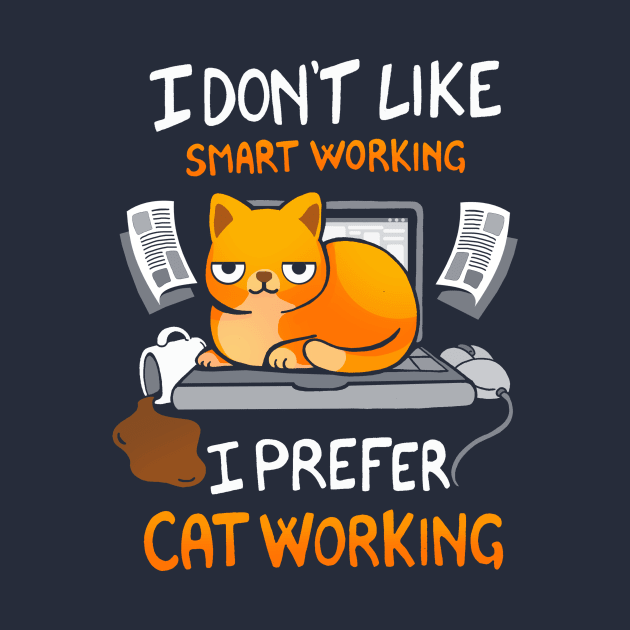 Cat Working by Vallina84