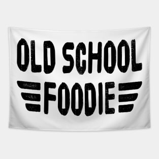 OLD SCHOOL FOODIE Retro Vintage Distressed Grunge Style original design Tapestry