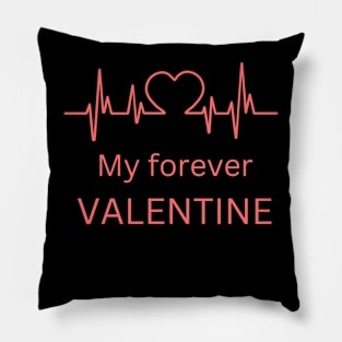 Red Valentine Typography Pillow