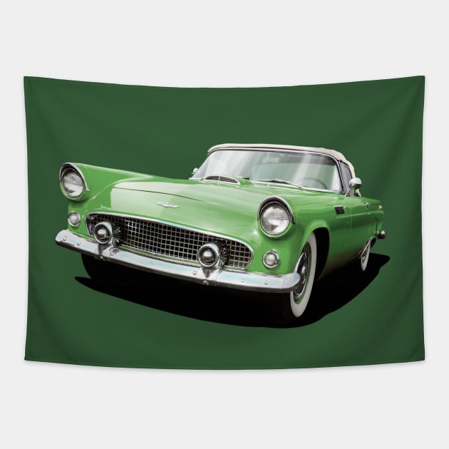 1956 Ford Thunderbird in green Tapestry by candcretro