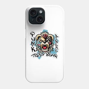 Punk Xtreme Teddy Bear Phone Case