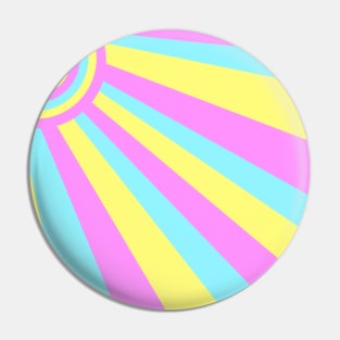 Retro pastel pattern Pin