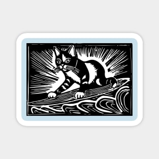 Surfer cat I Magnet