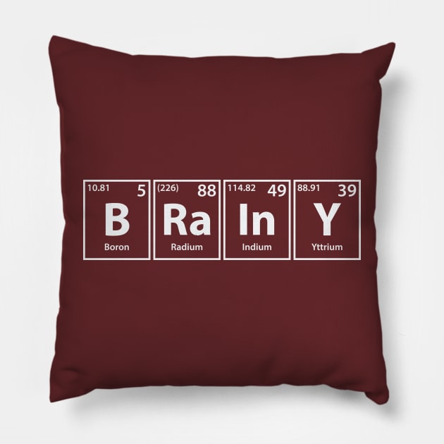 Brainy (B-Ra-In-Y) Periodic Elements Spelling Pillow by cerebrands