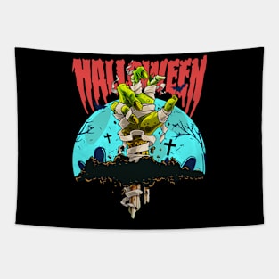 Zombie Greeting Tapestry