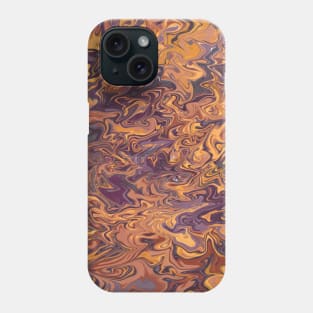 Poisoned Pumpkin Liquid Marbled Pattern Phone Case