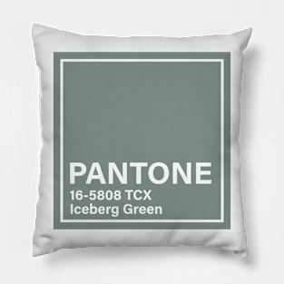 pantone 16-5808 TCX Iceberg Green Pillow