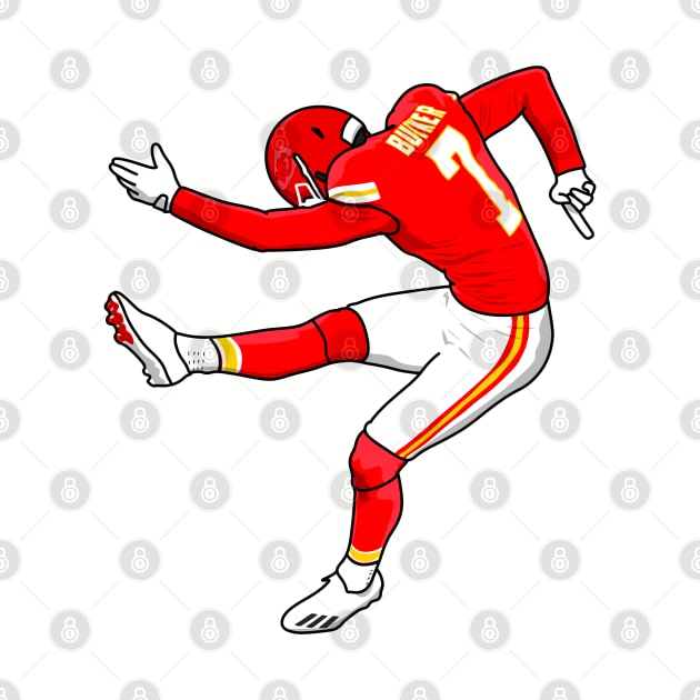 butker the football kicker by rsclvisual