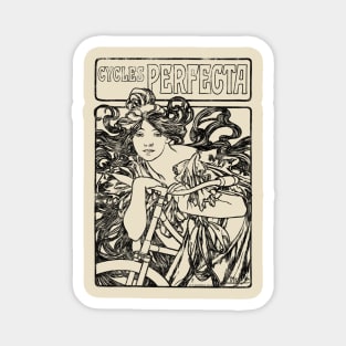 Cycles Perfecta by Alphonse Mucha 1902 Magnet