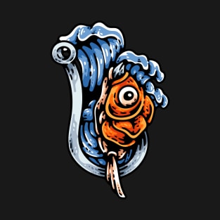 Fish Hook And Fish Head T-Shirt